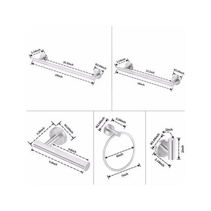 Stainless Steel Towel Rack Set