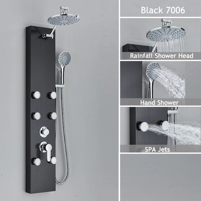 Shower Panel SPA Massage Jet Shower Waterfall Rain Shower