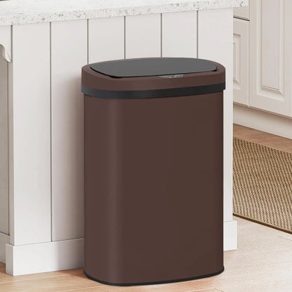 Kitchen Trash Can, Stainless Steel, Touch free Motion Sensor