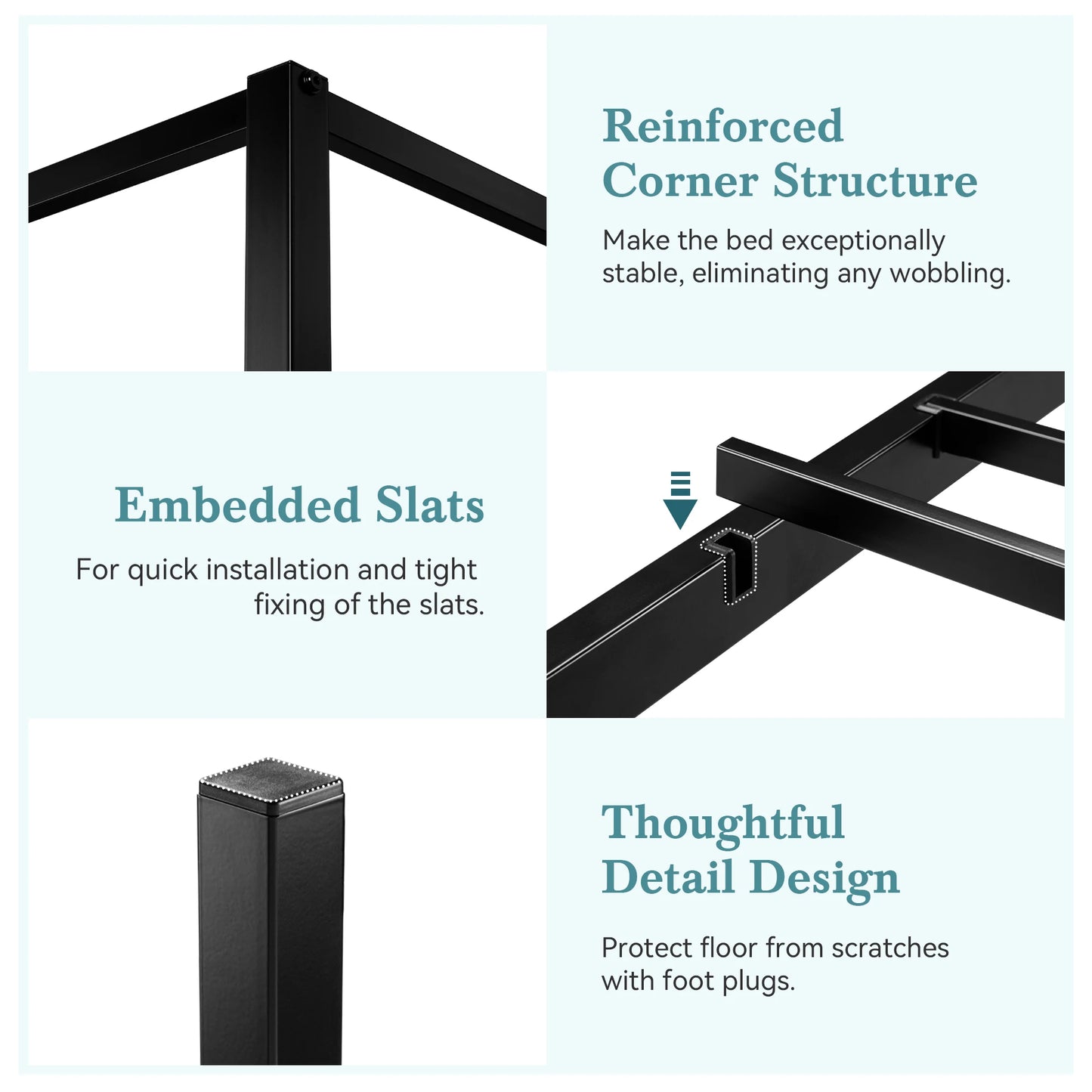 Canopy Bed Frame, 4-Poster
