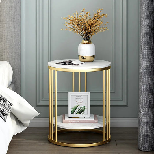 Side Table, Metal Frame