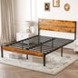 Metal Platform Bed Frame No Box Spring