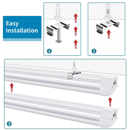 12 Pack, 8FT Led Shop Light