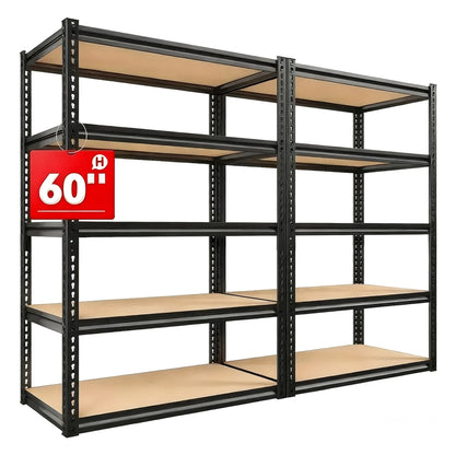 Heavy-duty Metal Storage Rack, Adjustable Height