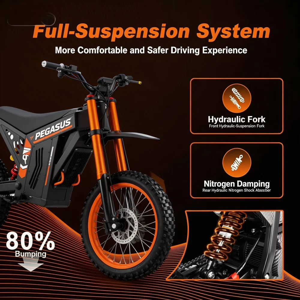 E Motorcycle Dirt Bike Fat Tire Off-road