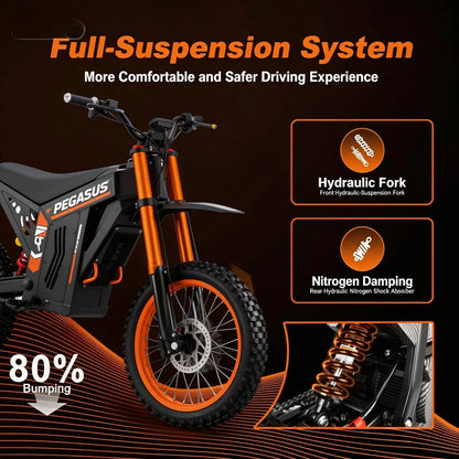 E Motorcycle Dirt Bike Fat Tire Off-road