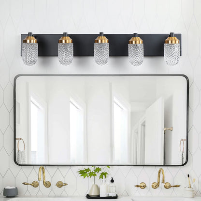 Wall mounted decorative light fixture (black)