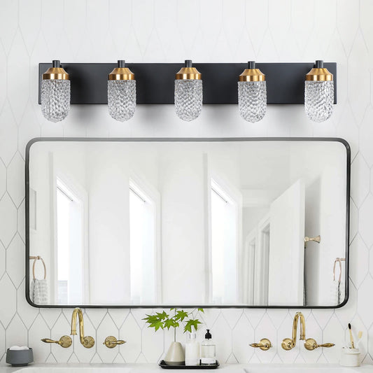 Wall mounted decorative light fixture (black)