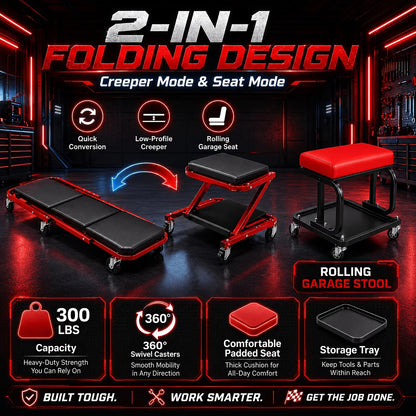 Foldable Rolling Creeper
