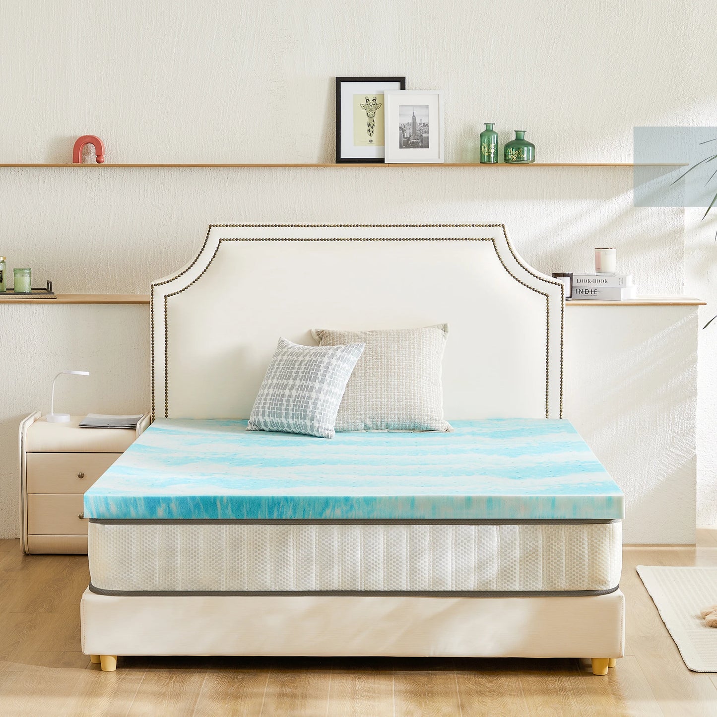 Memory Foam Mattress Topper Thick Gel, Cooling, Soft and Breathable