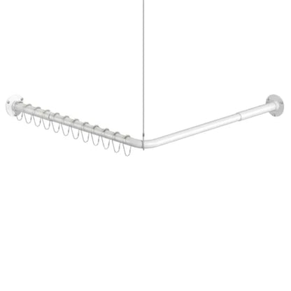 L Shaped Shower Curtain Rods Adjustable