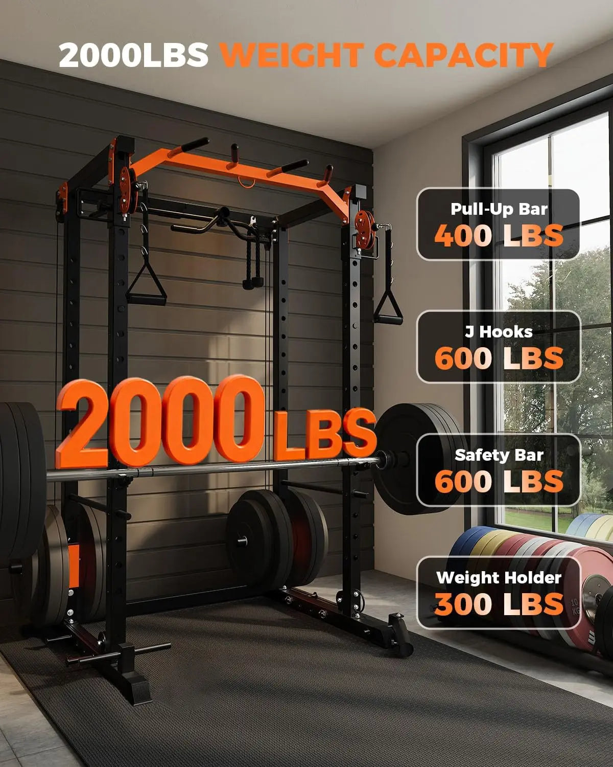 Power Rack with Cable Crossover
