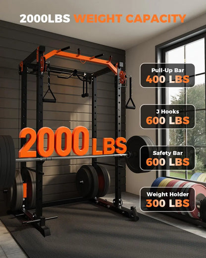 Power Rack with Cable Crossover