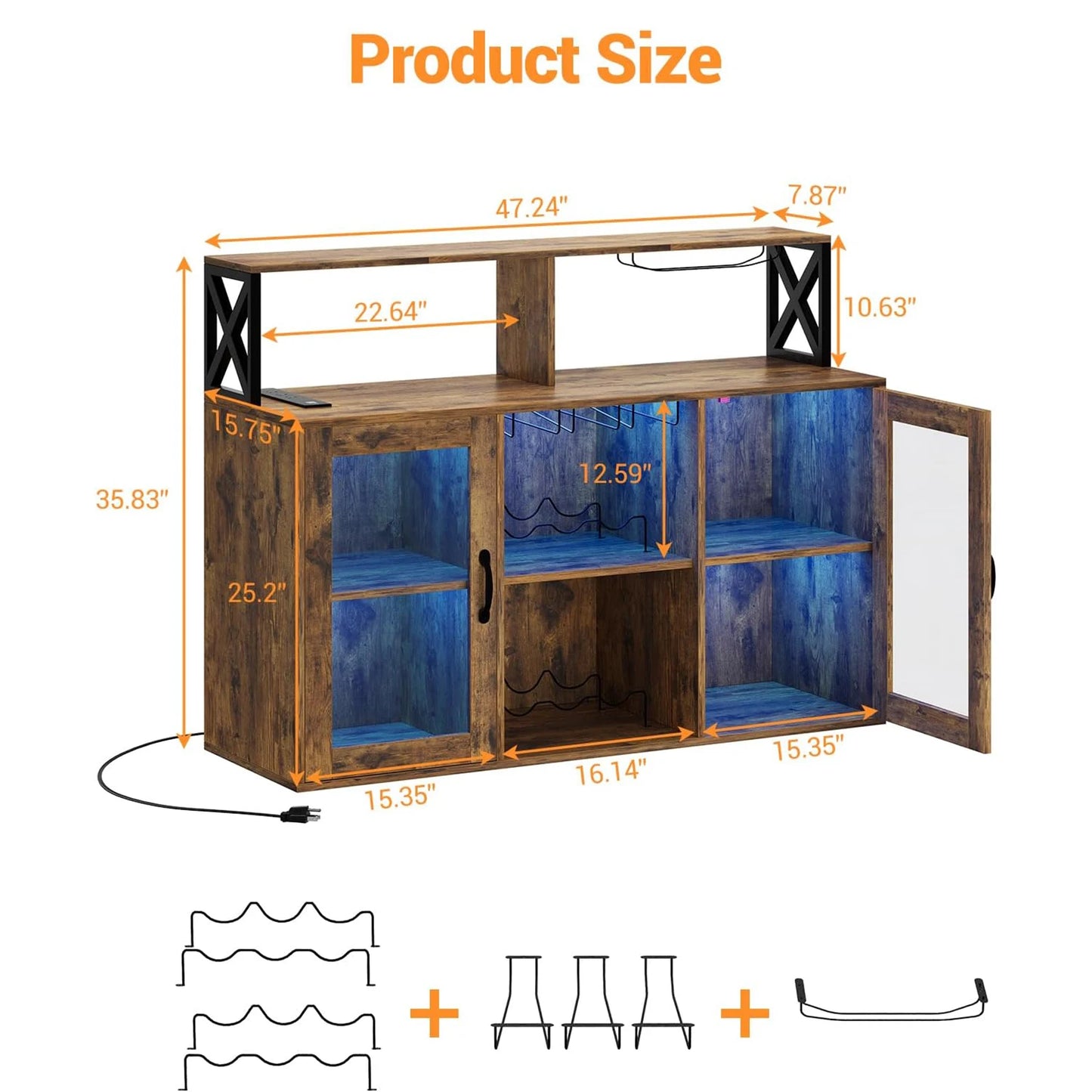 Wine Bar Cabinet Wine Rack