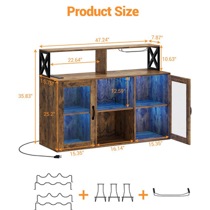 Wine Bar Cabinet Wine Rack