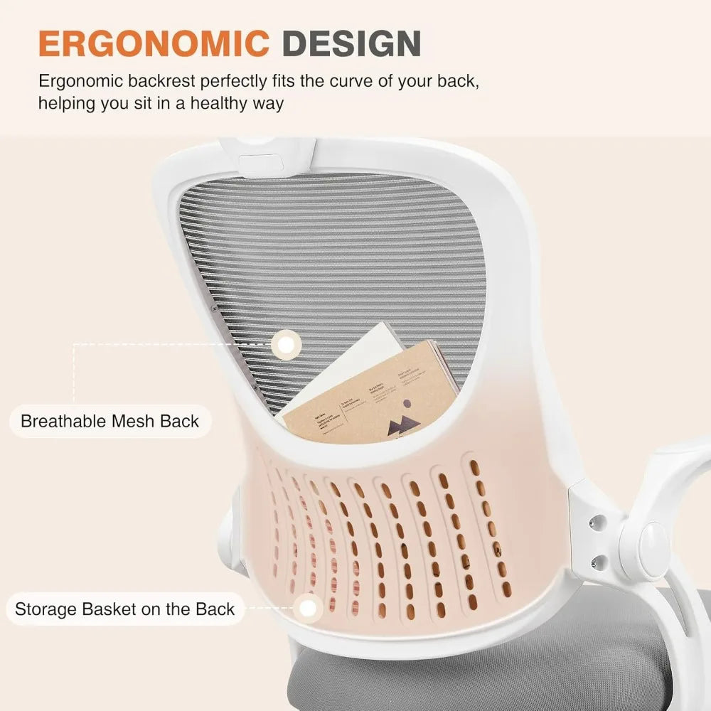 Office Chair, Ergonomic High-Back Mesh Rolling