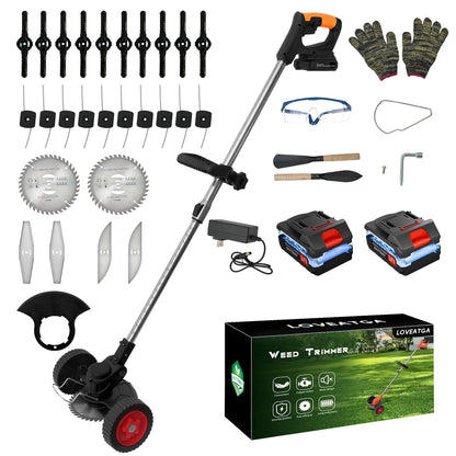 Electric Grass Trimmer Electric Lightweight with Battery Charger