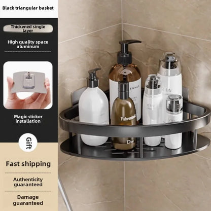 Bathroom Storage Rack for Shampoo, Conditioner, and Essentials, Rustproof