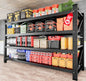 Heavy Duty Garage Shelving Units, Black Metal