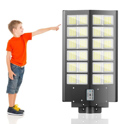 Solar street lights, with motion sensors.