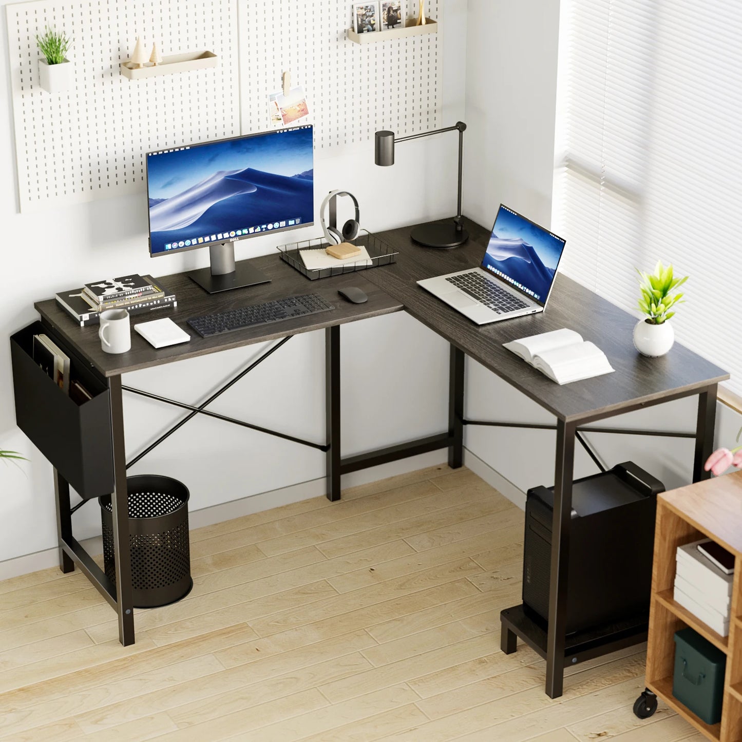 Wooden Table with Storage