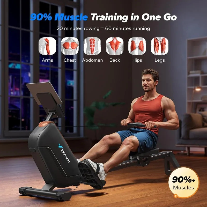 Rowing Machine, 16-Levels Resistance