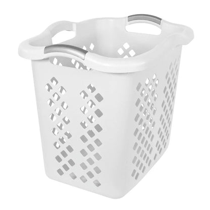 Plastic Laundry Basket with 4 Handles Breathable,Durable, & Versatile