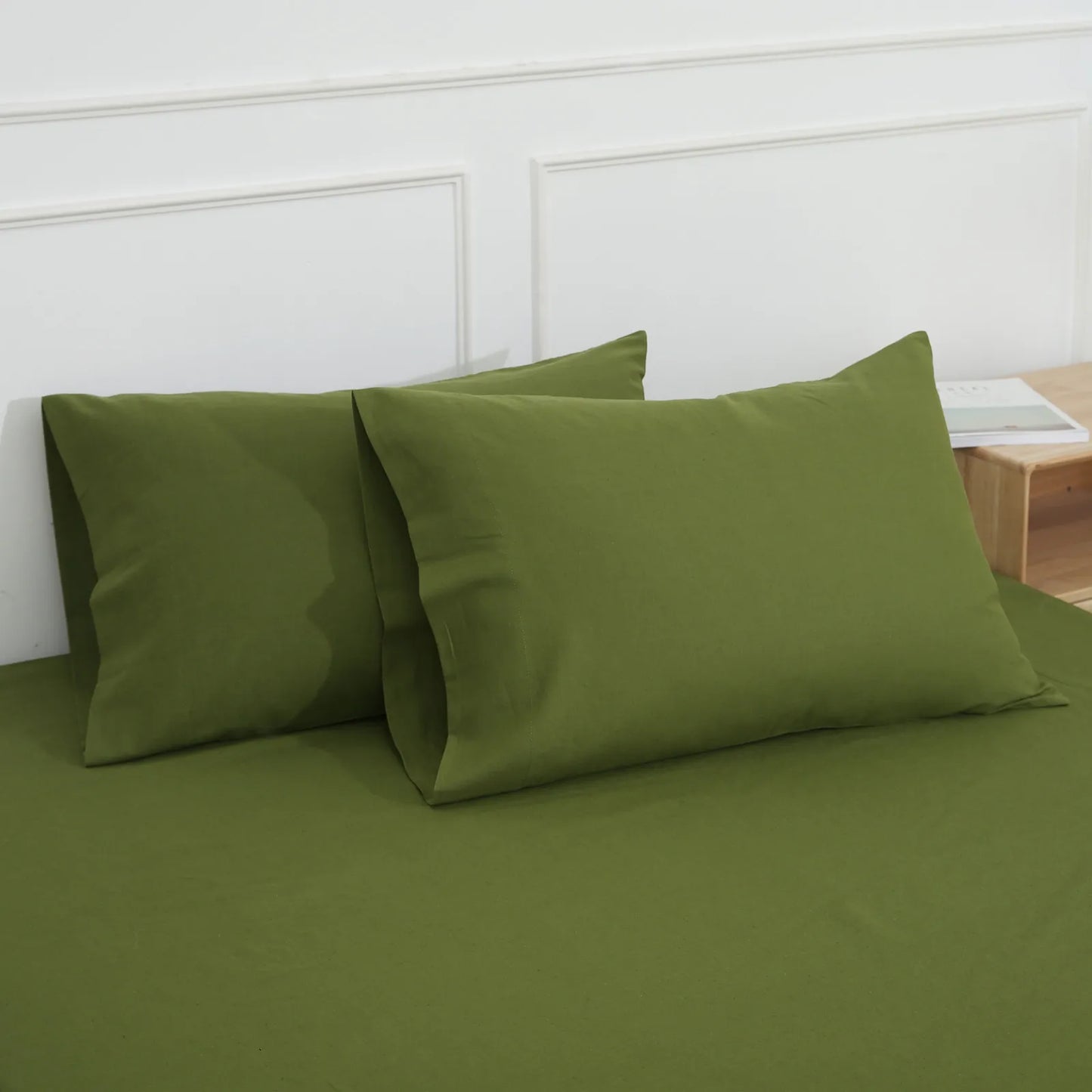 Linen Cotton Pillow Cases 2PCS Comfortable