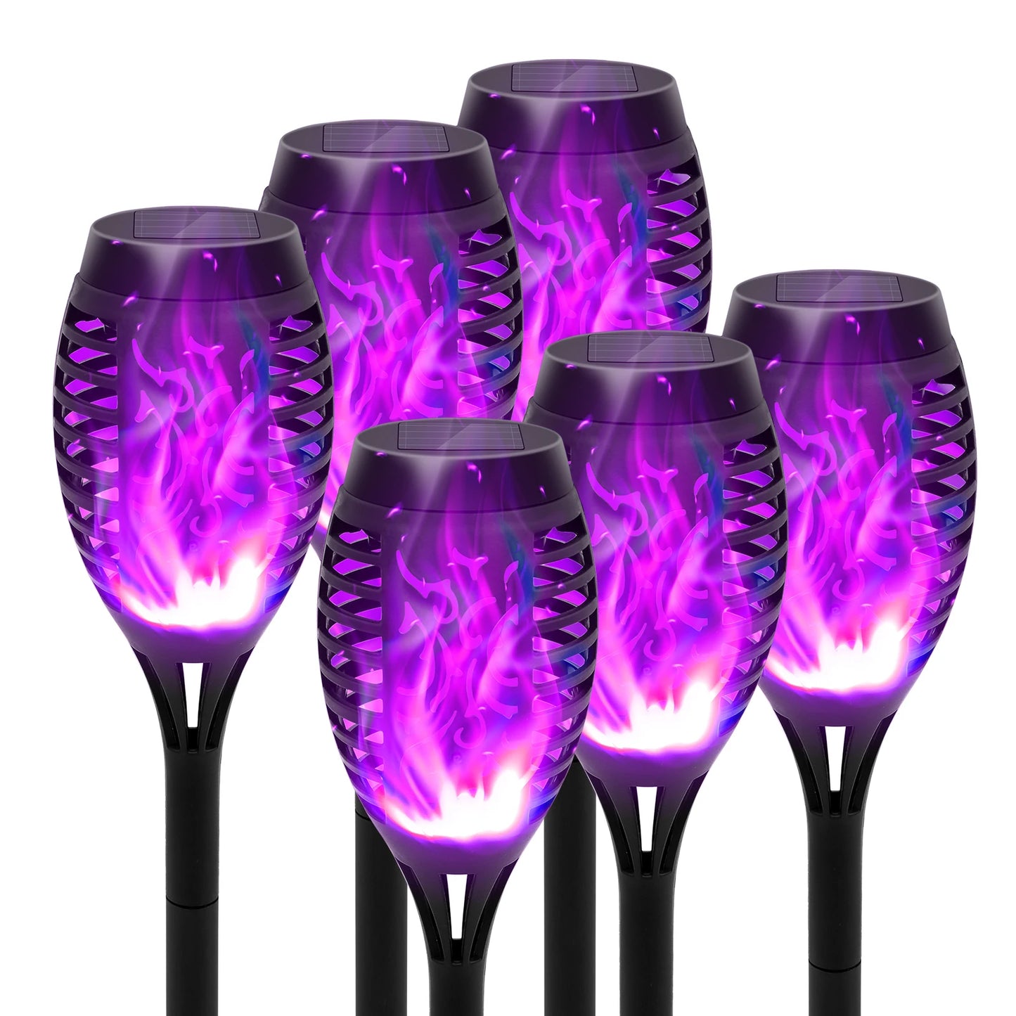 Solar Flame Torch Light LED Flickering Outdoor Night Lamp