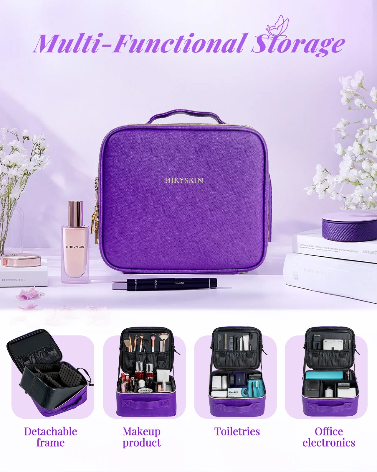 Makeup Bag With Mirror lamp