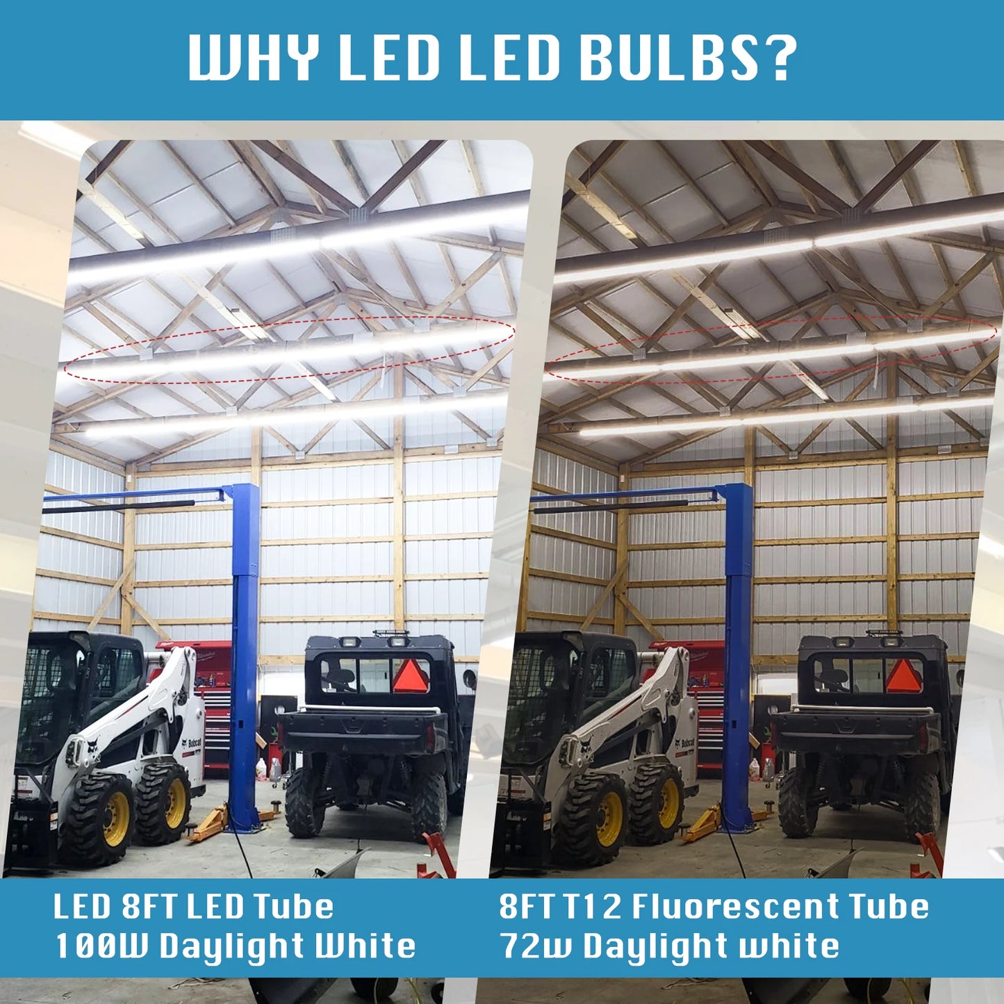 8FT Shop Light