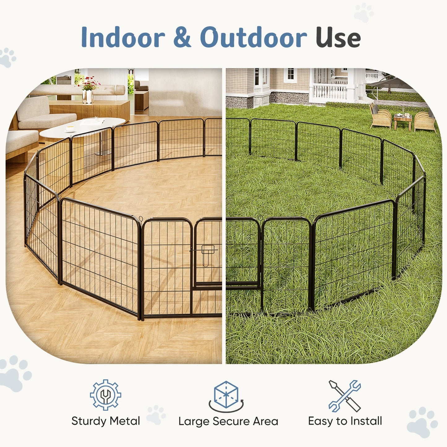 Dog Playpen Metal