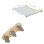 Wall Mounted Cat Tree Wooden Shelves Scratching Posts Climbing Cat tower Hammock With Solid Floating Perches Steps and Ladder