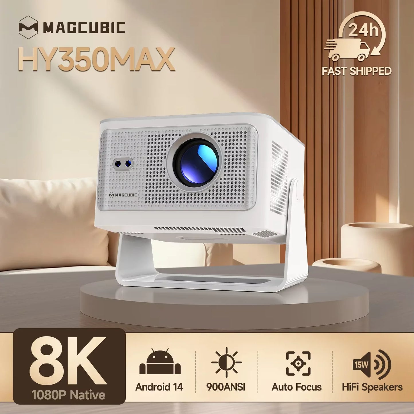 Portable Movie Projector Outdoor  With Wifi & BT