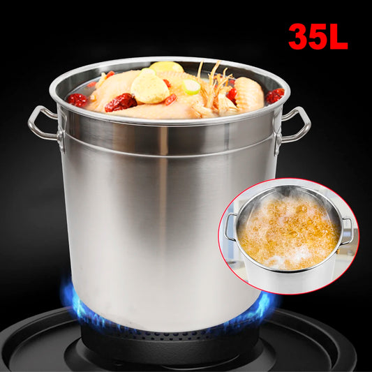 Stainless Steel Cooking Pot with Lid Handle