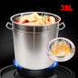 Stainless Steel Cooking Pot with Lid Handle
