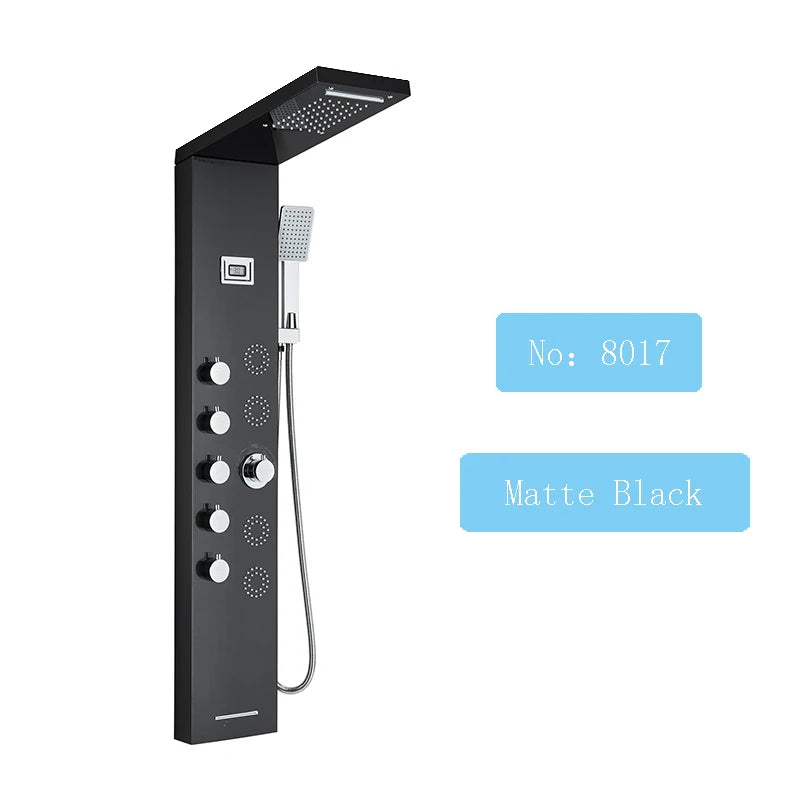 Shower Panel SPA Massage Jet Shower Waterfall Rain Shower