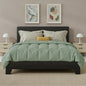 Upholstered Bed Frame with Adjustable Headboard