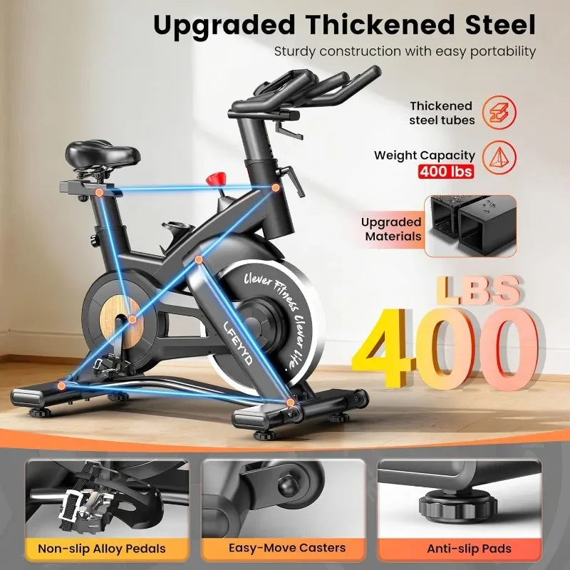 Exercise Stationary Spin Bike with app