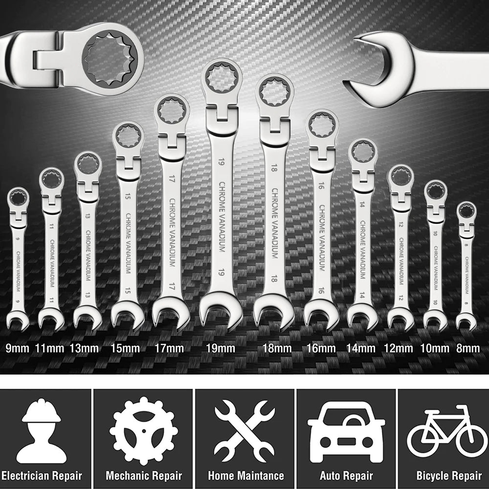 Durable Ratchet Wrench Set