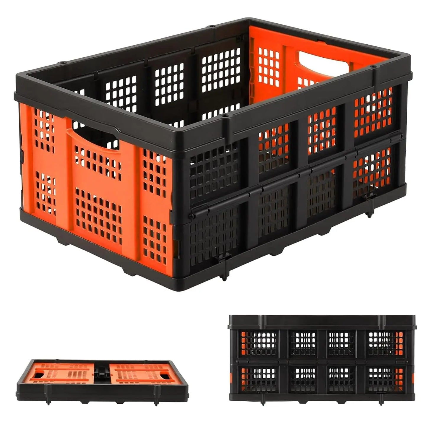 Heavy-Duty Collapsible Plastic Crate