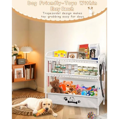 Dog Toy Bin with Storage Organizer,