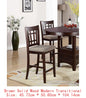 Counter Height Dining Set, Round Table with 4 Side Chairs