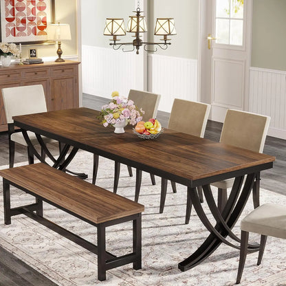 Rectangular Dining Table for 6-8