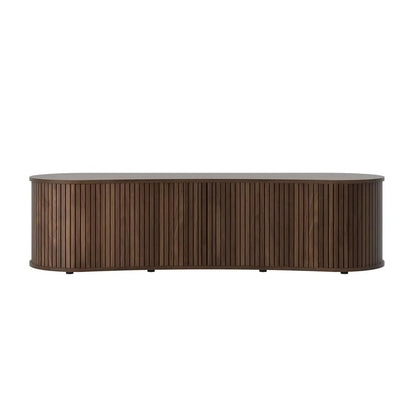 Wood TV Stand Media Console Storage Cabinet