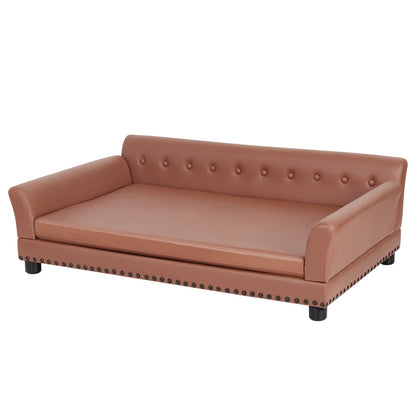 Pet Sofa Bed: Waterproof with Removable Cushion