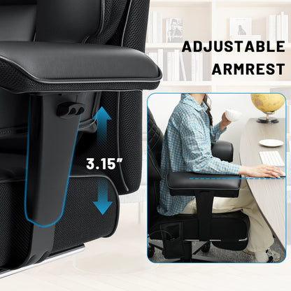 Office Chair with Foot Rest and Waist Lumber Support