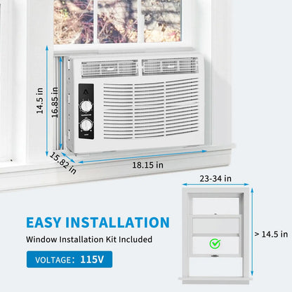 Window Air Conditioner, 5000 BTU