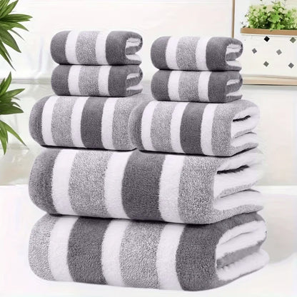 Fleece Towel Set Super Soft Quick Dry