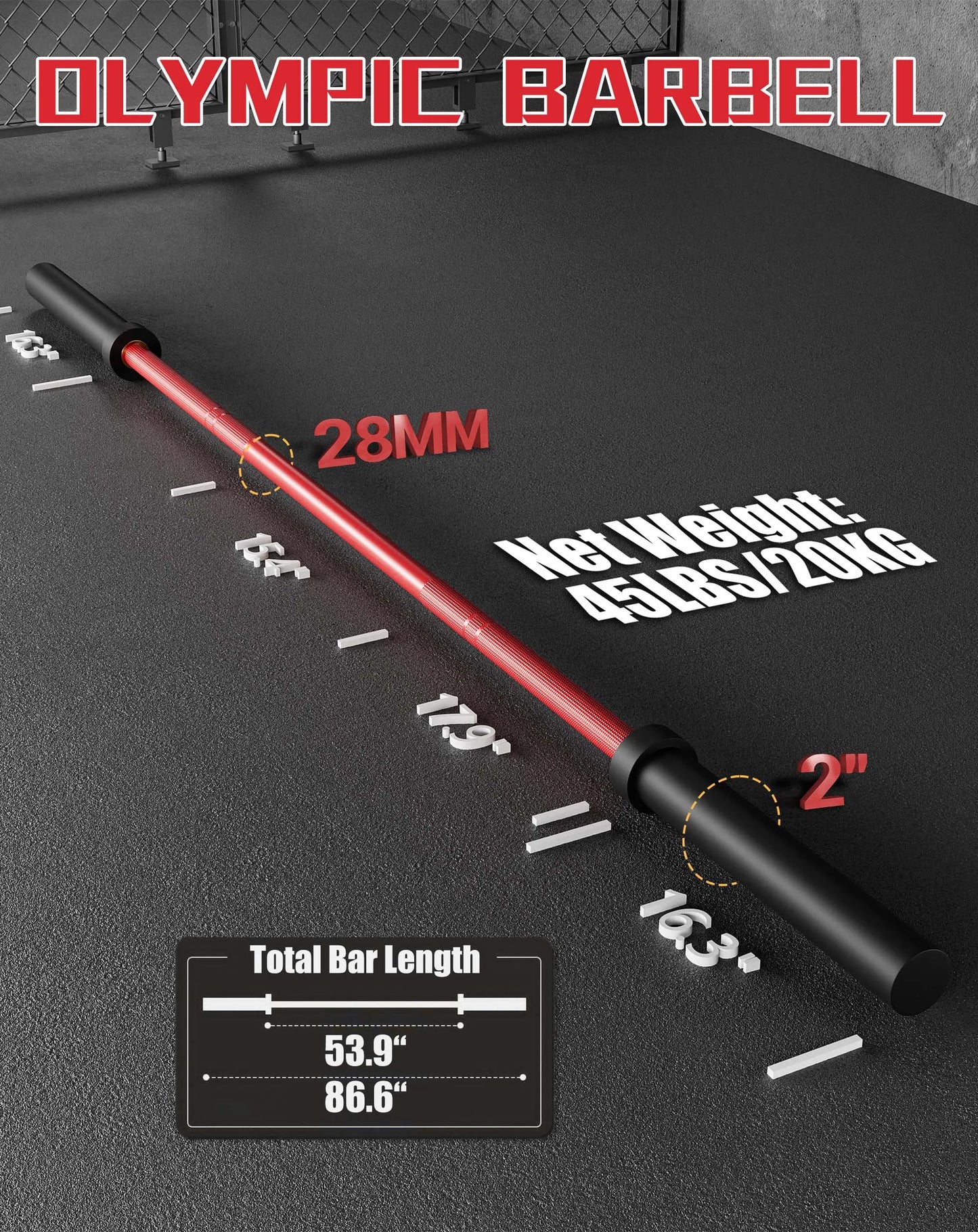 7Ft Barbell Bar